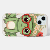 Coques Case-Mate iPhone Cute Frog Flower Headband (Verso (horizontal))