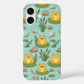 Coques Case-Mate iPhone Cute Frog Pond Pattern (Verso)