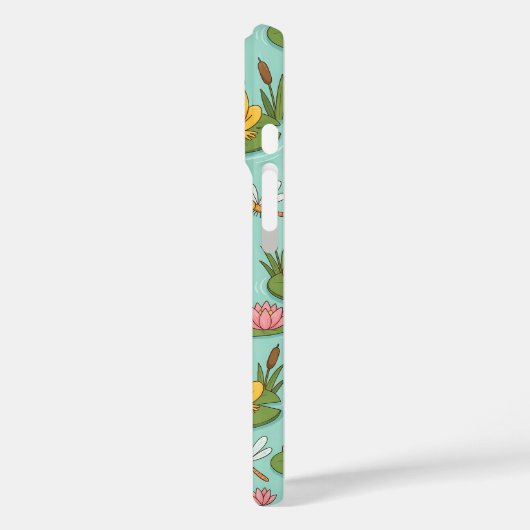 Coques Case-Mate iPhone Cute Frog Pond Pattern (Verso / Gauche)