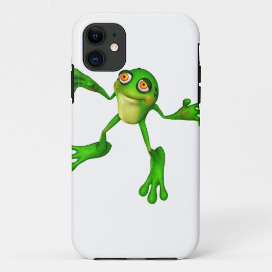 Coques Case-Mate iPhone Cute Froggy verte (Dos)