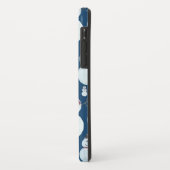Coques Case-Mate iPhone Cute Frosty Blue Snowman Motif d'aquarelle (Dos/Gauche)