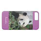 Coques Case-Mate iPhone Cute Giant Panda Radiant Orchid Purple Nom Personn (Dos (Horizontal))