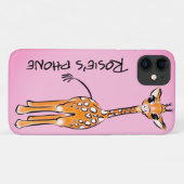 Coques Case-Mate iPhone Cute Giraffe drawing, safari animals (Dos (Horizontal))