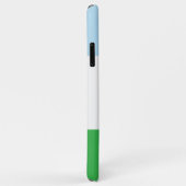 Coques Case-Mate iPhone Cute Girl Moderne Bow Vert et Bleu Bloc de couleur (Dos/Droite)