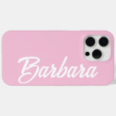Coques Case-Mate iPhone Cute Girly Custom Blush Pink Name (Verso (horizontal))