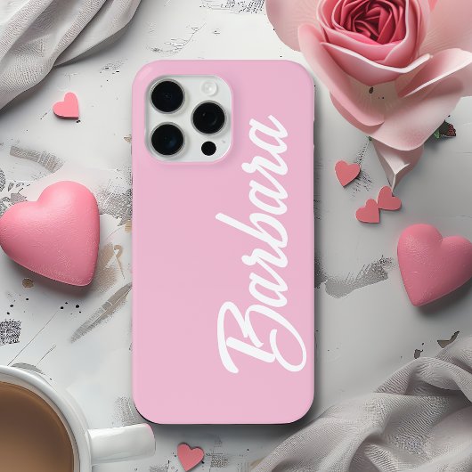 Coques Case-Mate iPhone Cute Girly Custom Blush Pink Name
