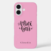 Coques Case-Mate iPhone Cute Glamour Fille Rose "Mini Boss" (Verso)