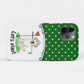 Coques Case-Mate iPhone Cute Golf Yellow Labrador Retriever Chien (Dos (Horizontal))