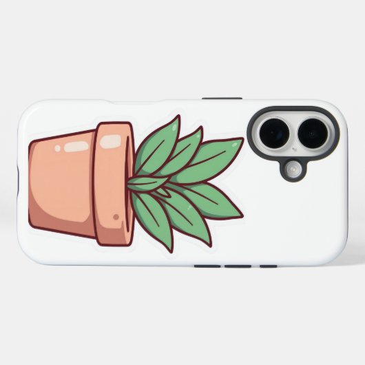 Coques Case-Mate iPhone “Cute Green Cactus Pot Mobile Case – Aesthetic Des (Verso (horizontal))