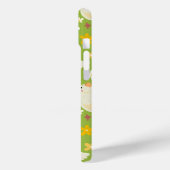 Coques Case-Mate iPhone Cute Green Duck & Daisy Flower Seamless Pattern (Verso / Gauche)