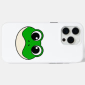 Coques Case-Mate iPhone Cute grenouille souriante (Verso (horizontal))