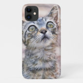 Coques Case-Mate iPhone Cute Grey Tabby Kitten Téléphone d'art (Dos)