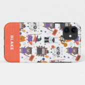 Coques Case-Mate iPhone Cute Halloween Animaux Personnalisés (Dos (Horizontal))