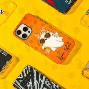 Coques iPhone 16 Pro Max Cute Halloween Ghost Citrouille épice personnalisé