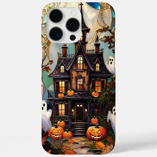 Coques Case-Mate iPhone Cute Halloween Haunted House Phone Case (Verso)
