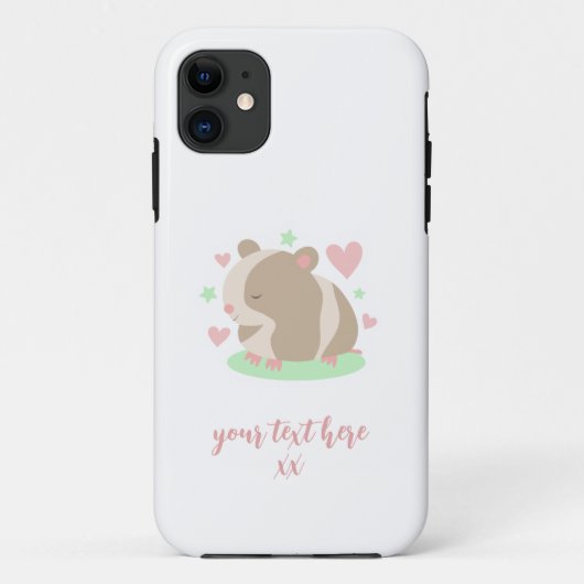 Coques Case-Mate iPhone Cute Hamster (Dos)