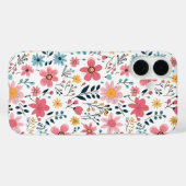 Coques Case-Mate iPhone Cute Hand Drawn Spring Florals (Verso (horizontal))