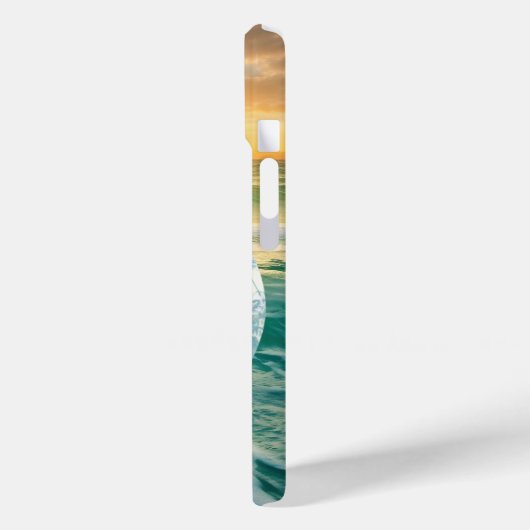 Coques Case-Mate iPhone Cute Hawaii lady ajouter nom plage rétro (Verso / Gauche)