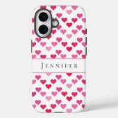Coques Case-Mate iPhone Cute Hearts Personalized Name (Verso)