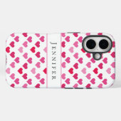 Coques Case-Mate iPhone Cute Hearts Personalized Name (Verso (horizontal))
