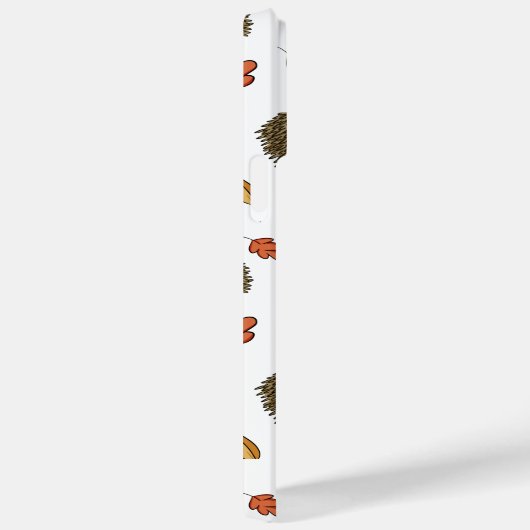 Coques Case-Mate iPhone Cute Hedgehog Automne quitte Motif (Verso / Droite)