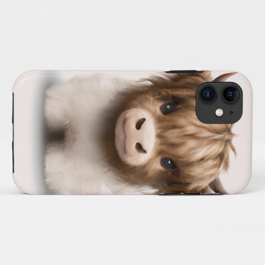 Coques Case-Mate iPhone Cute Highlands Scottish Cow (Dos (Horizontal))