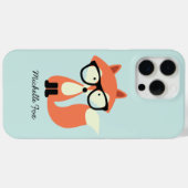 Coques Case-Mate iPhone Cute Hipster Red Fox (Verso (horizontal))