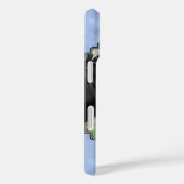 Coques Case-Mate iPhone Cute Holstein Calf & Vache Ciel bleu (Verso / Droite)