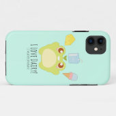 Coques Case-Mate iPhone Cute I Love Dairy Traite Frog (Dos (Horizontal))
