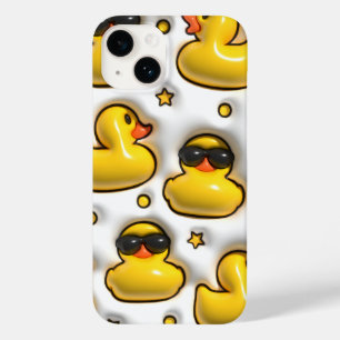 Coque Pour iPhone 14 Cute Inflate bulle caoutchouc canard chaudière