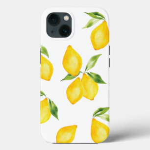 Case-Mate iPhone Case Cute jaune citron aquarelle de fruits speck iPhone