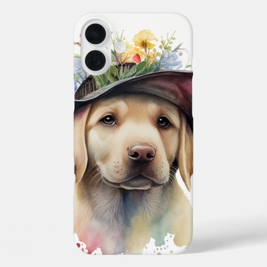 COQUES Case-Mate iPhone CUTE JAUNE LABRADOR RETRIEVER POPPER CHIEN (Verso)