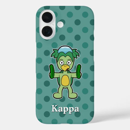 Coques Case-Mate iPhone Cute Kappa avec concombres (Verso)