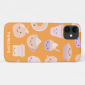 Coques Case-Mate iPhone Cute Kawaii Citrouille d'automne Motif à tarte en  (Dos (Horizontal))