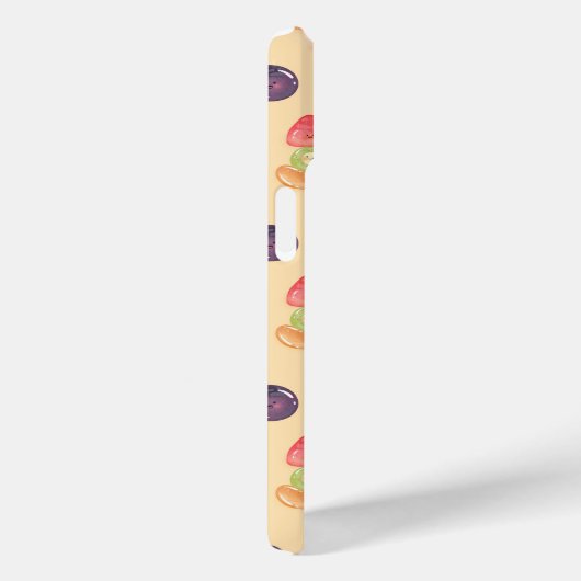 Coques Case-Mate iPhone Cute Kawaii Hand-drawn Tanghulu Seamless Pattern (Verso / Droite)