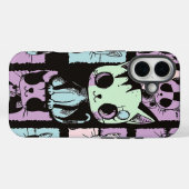 Coques Case-Mate iPhone Cute Kawaii Pastel Goth Patchwork Gothique Déplais (Verso (horizontal))