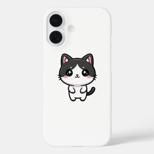 Coques Case-Mate iPhone Cute Kawaii Tuxedo Cat Standing Character (Verso)