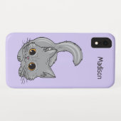 Coques Case-Mate iPhone Cute Kitten personnalisable nom et couleurs des ca (Dos (Horizontal))