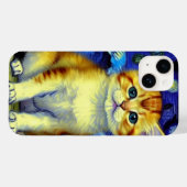 Coques Case-Mate iPhone Cute Kitten Starry Night Van Gogh (Verso (horizontal))