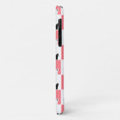 Coques Case-Mate iPhone Cute Kittens noir blanc rose (Dos/Gauche)