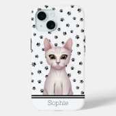 Coques Case-Mate iPhone Cute Kitty personnalisé (Verso)