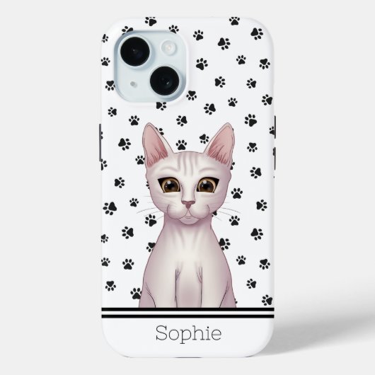 Coques Case-Mate iPhone Cute Kitty personnalisé (Verso)