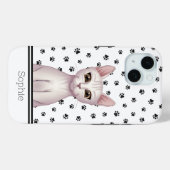 Coques Case-Mate iPhone Cute Kitty personnalisé (Verso (horizontal))