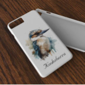 Coques Case-Mate iPhone Cute Kookaburra sur une branche, personnalisé