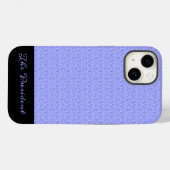 Coques Case-Mate iPhone Cute Lavender bleu et élégant (Verso (horizontal))
