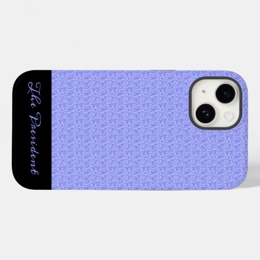 Coques Case-Mate iPhone Cute Lavender bleu et élégant (Verso (horizontal))