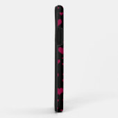 Coques Case-Mate iPhone Cute licorne noir coeurs roses (Dos/Droite)