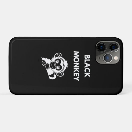 Coques Case-Mate iPhone Cute Little Black Monkey (Dos (Horizontal))
