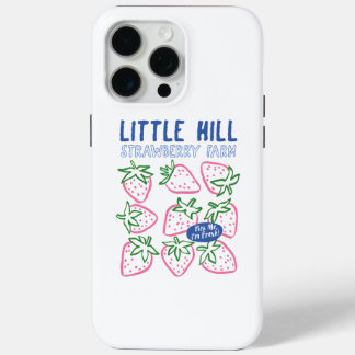 Coque iPhone 15 Pro Max Cute Little Hill Strawberry Farm Art