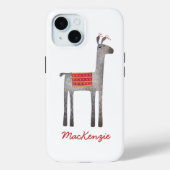 Coques Case-Mate iPhone Cute Llama personnalisée (Verso)